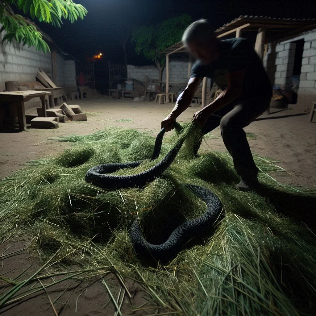 Serpiente capturada